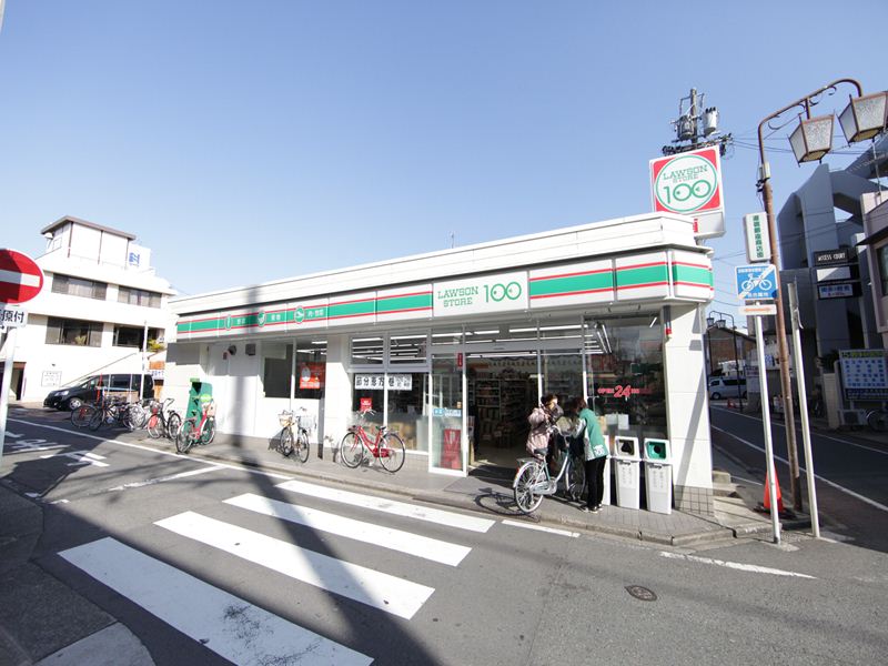 コンビニ　ローソンストア100道徳駅前店（コンビニ）まで25m