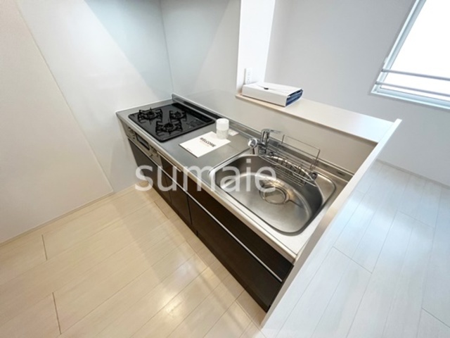 キッチン　3口ガスコンロキッチンです☆