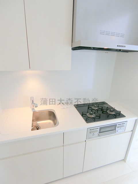 キッチン　3口ガスグリル付システムキッチン