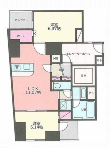 S-RESIDENCE日本橋浜町の間取り写真