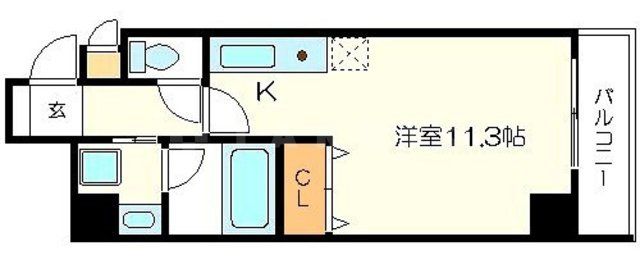 アビテ北御堂の間取り写真