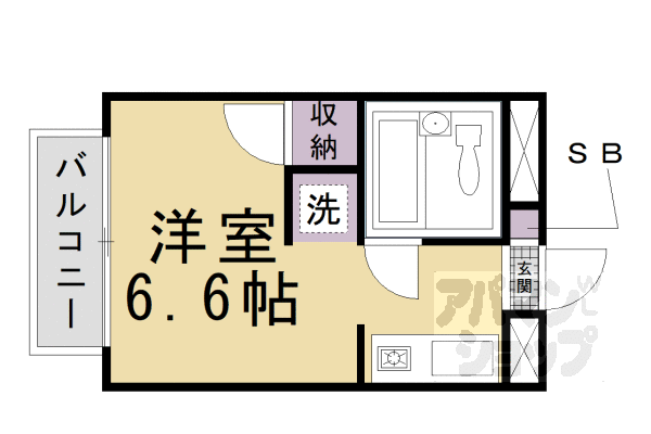 カツラフラットの間取り写真