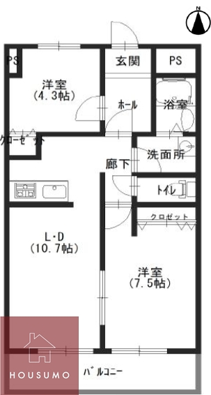 サンメゾンIIIの間取り写真