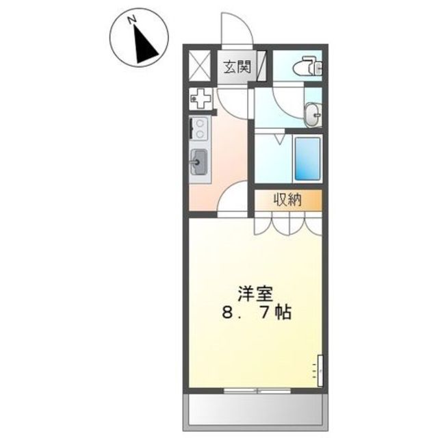 ＪＲ横浜線 相原駅 徒歩3分 2階建 築17年の間取り写真