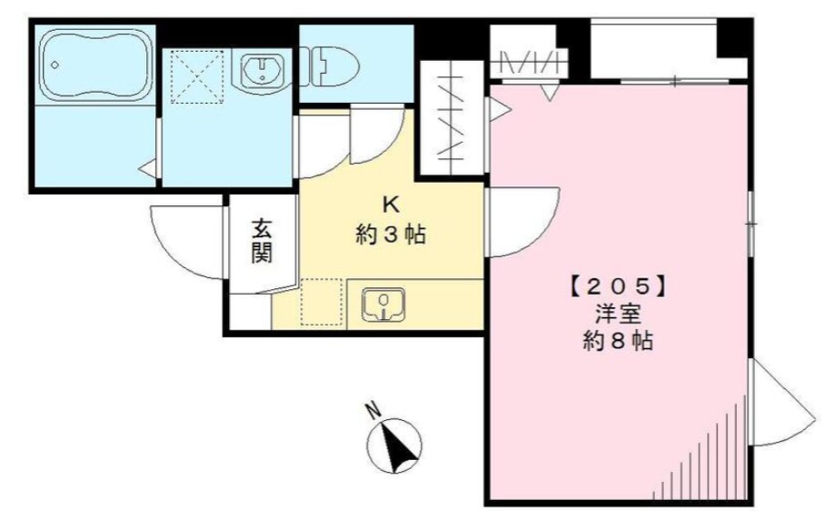 京成押上線 八広駅 徒歩5分 3階建 築20年の間取り写真
