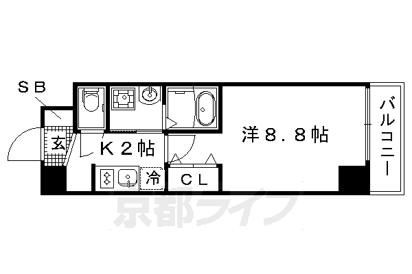 ESCASA京都西陣の間取り写真