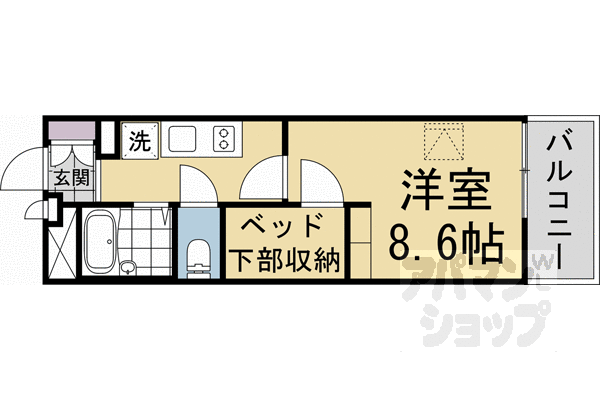 レオパレスシュテルンの間取り写真