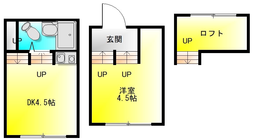 クリスタル通りの間取り