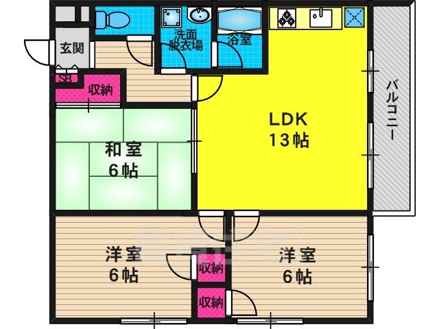 パラッツオ桂の間取り