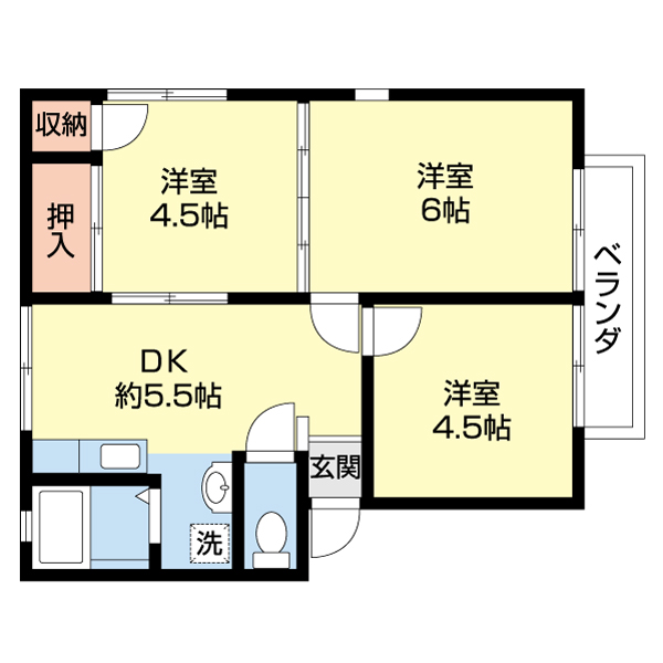 ハイツニューキモトの間取り