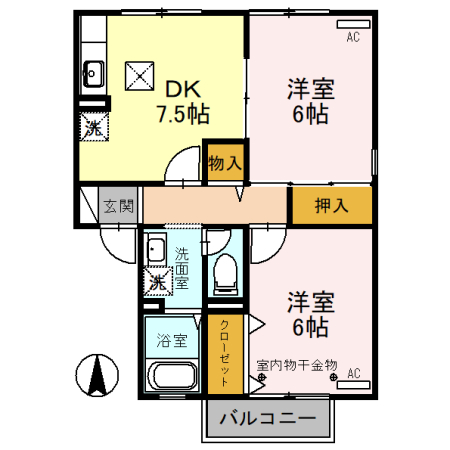 メゾンパストラルの間取り