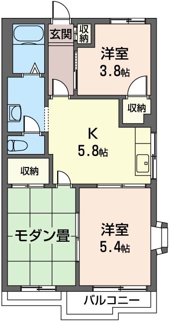 シャルマンＫの間取り