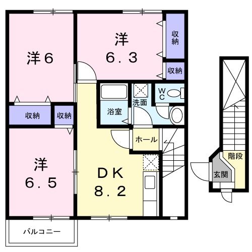 ヴィクトワール高須IIの間取り