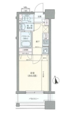 府中市府中町のマンションの間取り