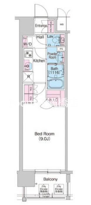 コンフォリア阿波座の間取り