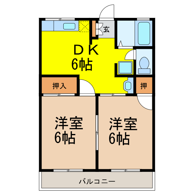 コーポ横山BCの間取り