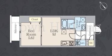 【港区虎ノ門のマンションの間取り】