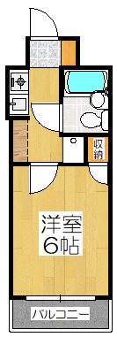 京都市伏見区深草西浦町２丁目のマンションの間取り