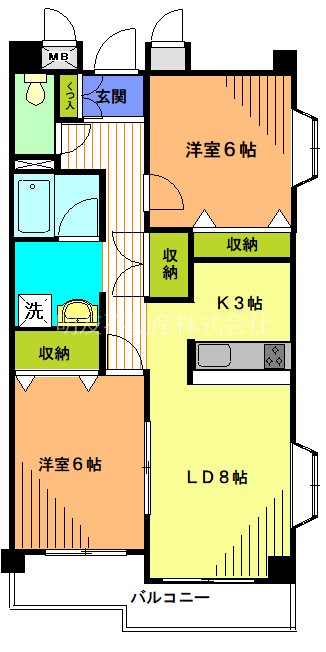 ケニーフラッツ玉川の間取り