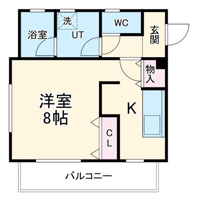 羽島郡岐南町上印食のアパートの間取り