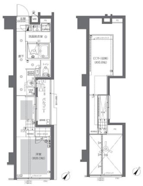 【渋谷区神山町のマンションの間取り】