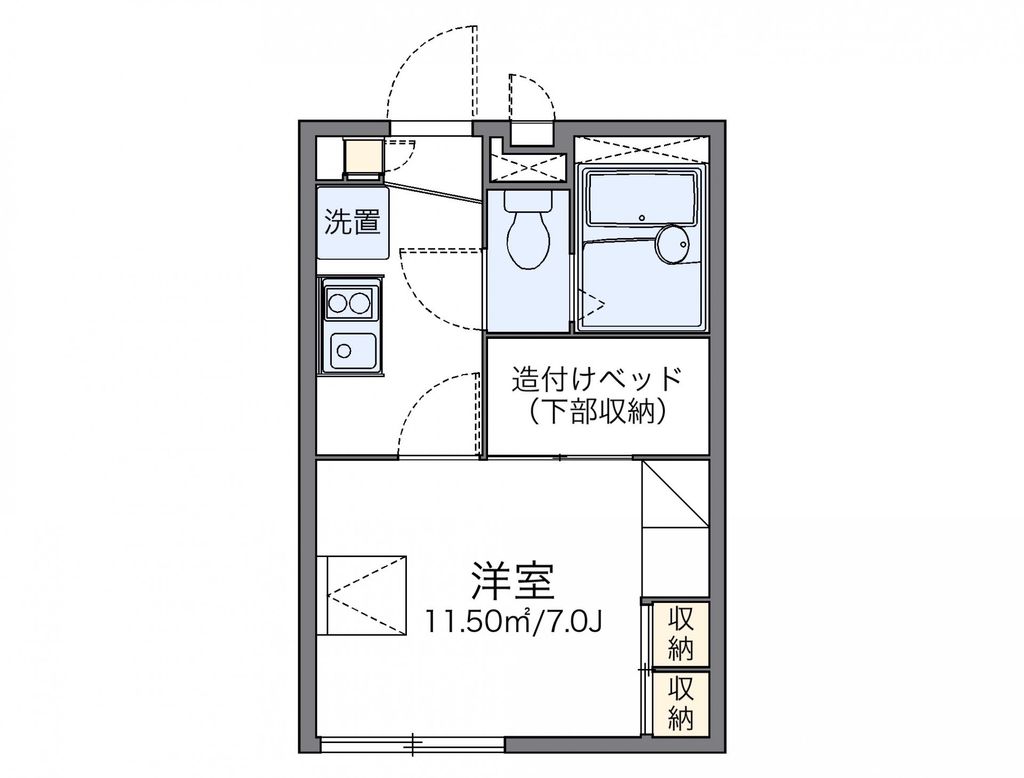 レオパレスサカエの間取り