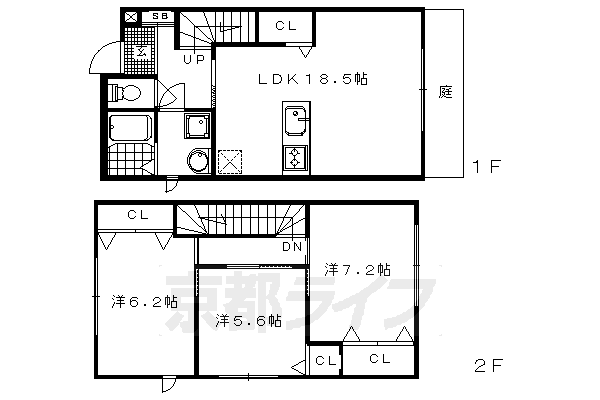 シャーメゾン嵐山の間取り