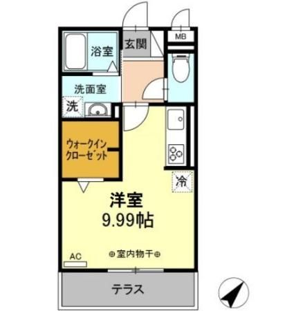 四日市市大矢知町のアパートの間取り