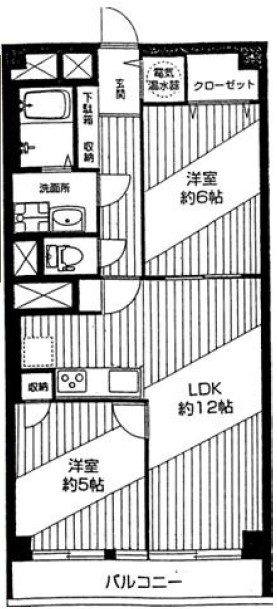 西新宿ハウスの間取り