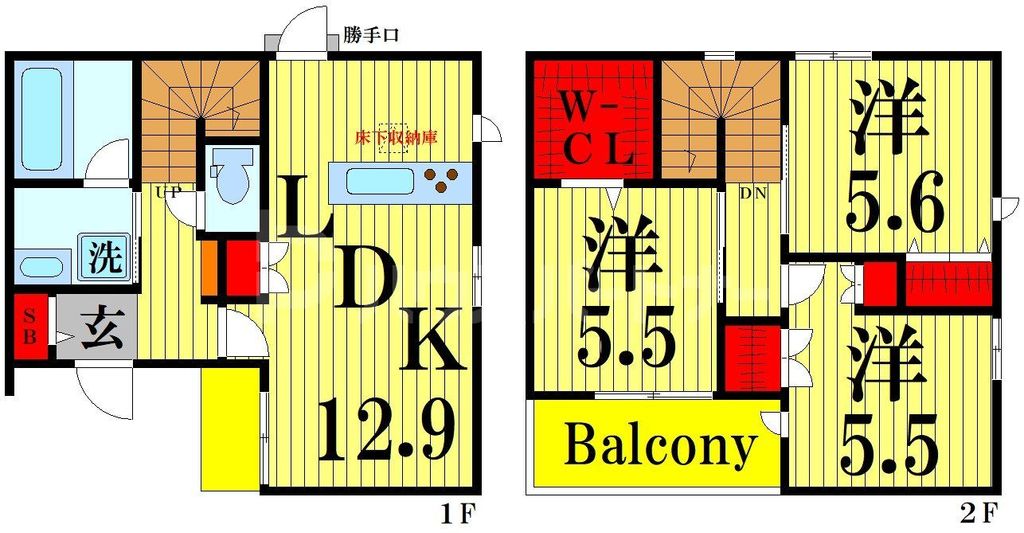 江戸川区平井のマンションの間取り