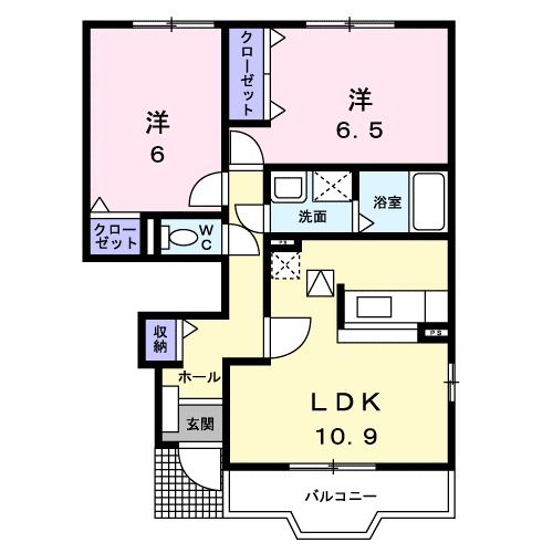 世羅郡世羅町大字小世良のアパートの間取り