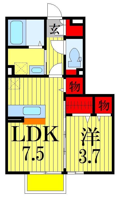 【ファミーリエIの間取り】