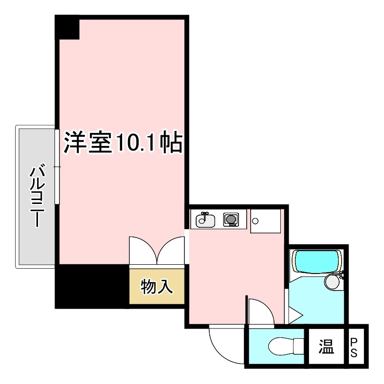 野洲市小篠原のマンションの間取り