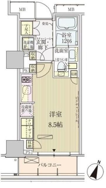 パークアクシス赤坂見附の間取り