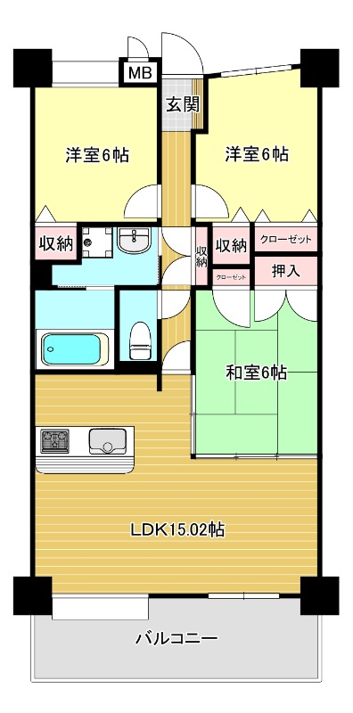 アスティオン堀川の間取り