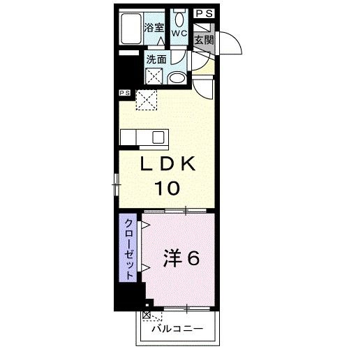 横須賀市日の出町のマンションの間取り