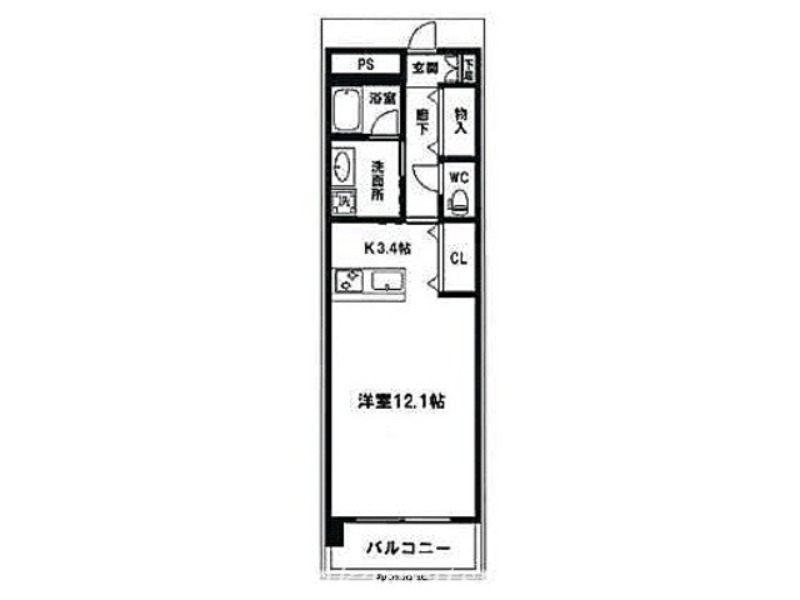 高松市塩上町のマンションの間取り