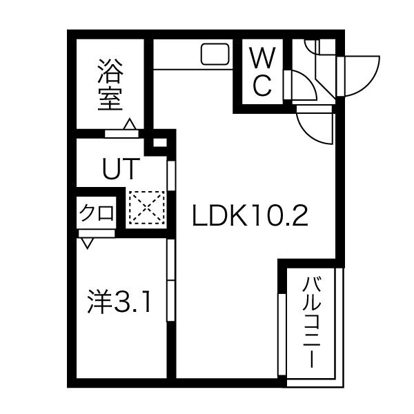 碧南市錦町のアパートの間取り