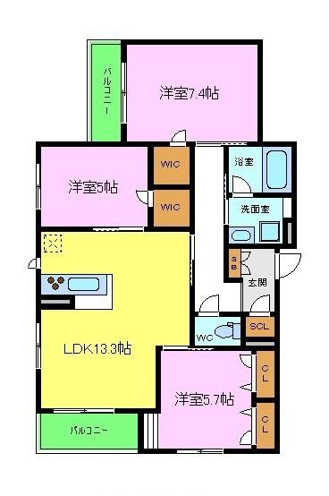 ウインドベル　堺東の間取り