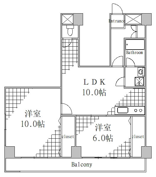 【江東区清澄のマンションの間取り】