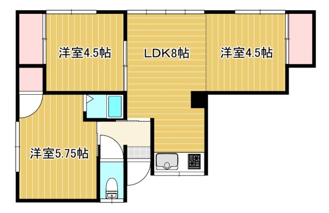 吉野アパートの間取り