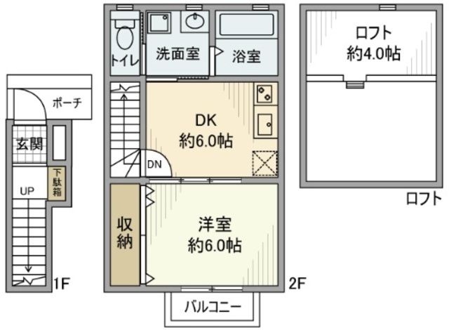 盆栽町の間取り