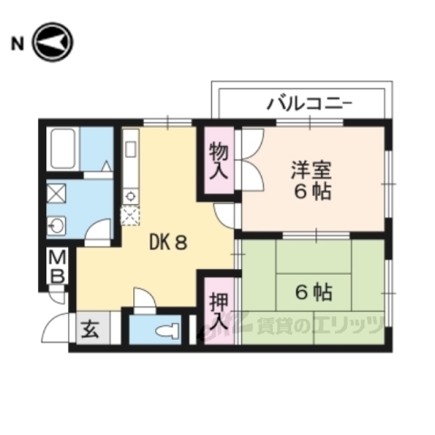 沢町ハイツの間取り