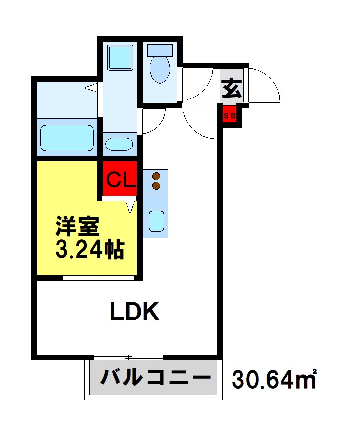 TTプレイス二日市の間取り