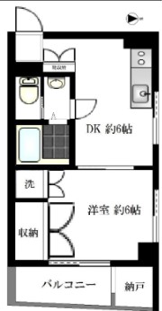 二葉コーポラスの間取り