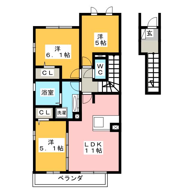 サニーコートＮの間取り