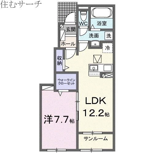 クラール　イクヒの間取り