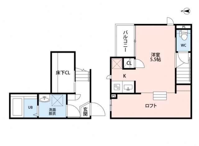 CB久留米フルールの間取り