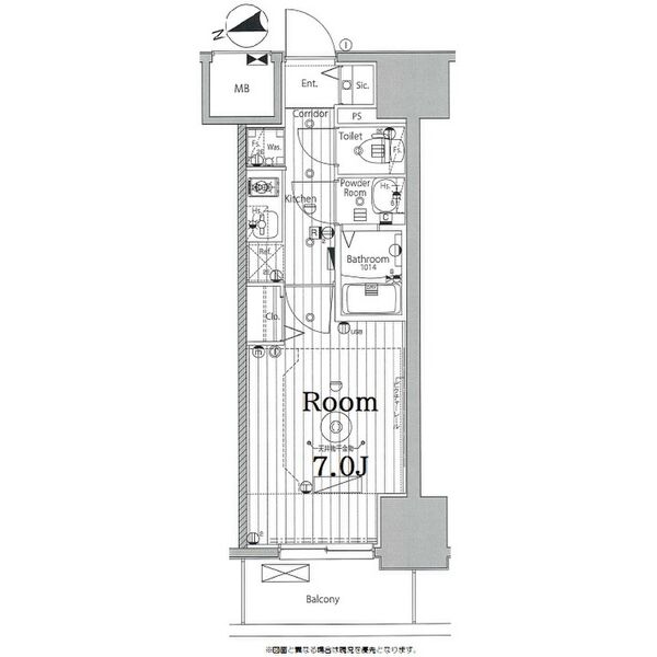 名古屋市西区城西のマンションの間取り