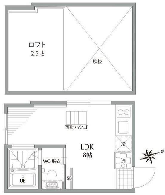 世田谷区代田のアパートの間取り